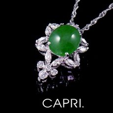 『CAPRI』925銀白K鑲CZ鑽 項鍊 《限量一個》