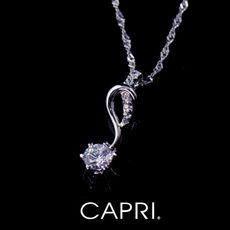 『CAPRI』925銀白K鑲CZ鑽 項鍊 《限量一個》