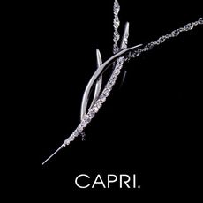 『CAPRI』925銀白K鑲CZ鑽 長項鍊 《限量一個》