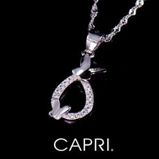 『CAPRI』925銀白K鑲CZ鑽 項鍊 《限量一個》