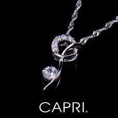 『CAPRI』925銀白K鑲CZ鑽 項鍊 《限量一個》