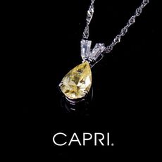 『CAPRI』925銀白K鑲CZ鑽 項鍊 《限量一個》