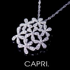 『CAPRI』925銀白K鑲CZ鑽 愛心項鍊 《限量一個》