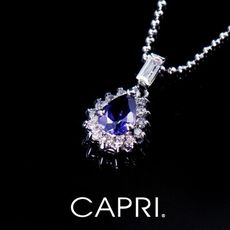 『CAPRI』精鍍白K金鑲CZ鑽 項鍊《限量一個》