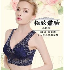 奢華蕾絲無鋼圈集中美背內衣