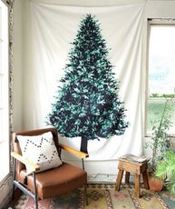 IG夯款 聖誕樹掛布(松樹掛毯) 75X150cm聖誕節/掛布/裝飾布/背景布