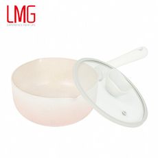 【LMG】雪櫻日式不沾雪平鍋-櫻花粉20cm