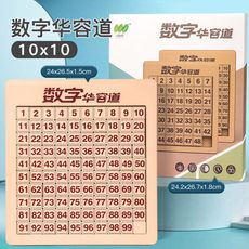 十階 數字華容道 磁力定位 10*10 魔方格 磁力版滑動拼圖玩具 數學敎具 桌遊