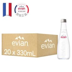 🇫🇷法國evian愛維養依雲天然礦泉水 330mlx20瓶正公司貨玻璃瓶