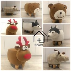 『Home+』可愛動物造型椅-迷你款 恐龍凳 草泥馬凳 羊駝凳 動物凳 小朋友穿鞋好朋友
