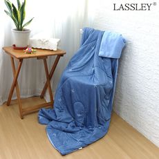 ~LASSLEY~冰絲涼感毛巾夏涼被雙面被