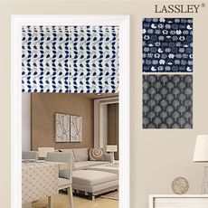 【LASSLEY】日式棉麻門簾-（短）90X60cm(穿桿 雙開 中開)