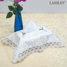 【LASSLEY】葛蕾絲-面紙盒套-平面盒(ALBANI 德國進口 台灣製造)