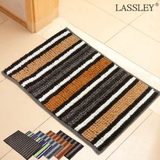 【LASSLEY】60x40cm雪尼爾超吸水防滑踏墊(五款任選)