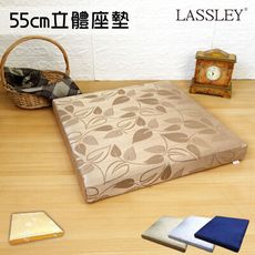 【LASSLEY】55cm立體座墊 花色任選(台灣製造)