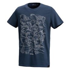 奧地利 Austrialpin 11n1 阿爾卑斯山 純棉 T-shirt 灰藍色