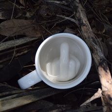 創意中指杯 法克杯陶瓷 個性創意馬克杯 搞怪杯子