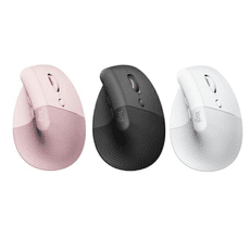 logitech 羅技《LIFT 人體工學垂直滑鼠 無線滑鼠》黑/白/粉【GAME休閒館】