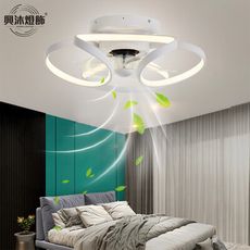 XINGMU興沐燈飾  創意LED隱形吊扇燈 智能變頻風扇燈 照明吸頂風扇燈 FD-2037