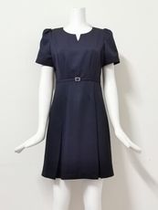 【GK-701D】傑門凱立丈青藍-OL職業女洋裝/夏季女洋裝/上班族辦公室櫃台時尚 (copy)