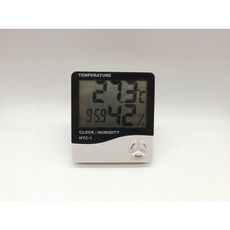 電子數字帶計家用室內高精度溫濕度計濕度計溫度表帶鬧鐘干濕臺式1入