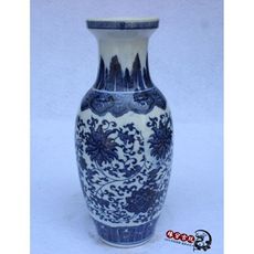 乾隆年制 古玩收藏 仿古瓷器 景德鎮青花瓷陶瓷 花瓶家居擺件1入