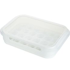 日本家用24格雞蛋盒冰箱用收納盒廚房食品保鮮儲物盒蛋架托裝雞蛋 -