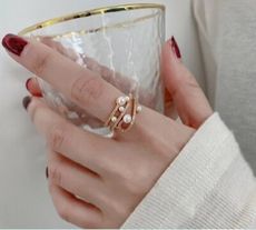 開口珍珠戒指