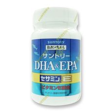 【suntory三得利】魚油 DHA&EPA+芝麻明e(台灣公司貨)(120顆/瓶)