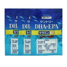 【suntory三得利】魚油 DHA&EPA+芝麻明E 隨身包(30包/非盒裝)