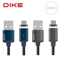 【DIKE】DLM410 1M 附MicroUSB接頭 鋁合金磁吸充電組 [富廉網]