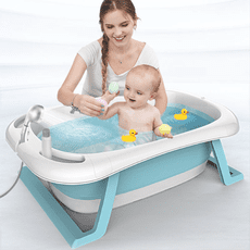 【免運】嬰幼兒洗澡盆 折疊澡盆 嬰兒澡盆 寶寶澡盆 嬰兒用品 育嬰 寶寶