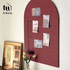 【好物良品】 60x120cm_不規則型拱門羊毛氈壁掛留言板  便簽板 照片牆貼 佈告欄｜B13-1