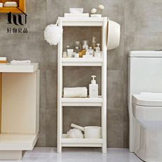 【好物良品】4層_高品質耐重耐壓超厚結構多層置物收納架 (附掛鉤掛籃) 層架 儲物架｜D29-3