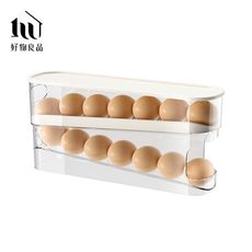 【好物良品】日本冰箱先進先出雞蛋收納盒｜Z15