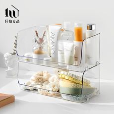 【好物良品】2入_壓克力可疊加桌面收納籃｜D01