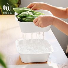 【好物良品】洗菜瀝水盆 洗菜籃 洗菜盆 菜盆 蔬菜瀝水籃 水果籃 水果盆 收納籃 收納盆｜K21