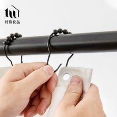【好物良品】浴簾五金扣件(12入) 窗簾勾 掛鉤 扣環 鉤環｜L49-3