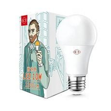 旭光 超高效能 LED10W節能球泡燈 黃光  2入