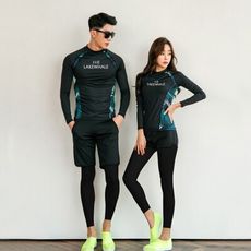 【四件組長袖泳衣】水母衣 潛水衣 潛水服 溫泉保守 連身泳衣 小胸防曬泳裝 淺水衣 浮潛衣 浮潛泳衣