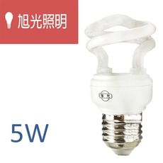 旭光照明 LED 節能螺旋省電燈泡 5W 白光-10入