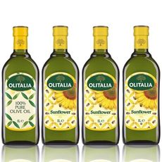 Olitalia奧利塔-經典油品A組(葵花油X3+橄欖油X1；1000ML/罐)