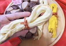 豬腳麵線造型饅頭(黑糖）