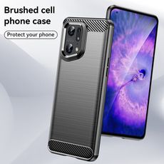 OPPO Find X5 Pro 碳纖維雨絲紋防摔殼手機套