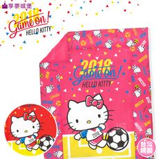 【享夢城堡】雙人四季涼被5x6-HELLO KITTY 2018世足-粉.紅