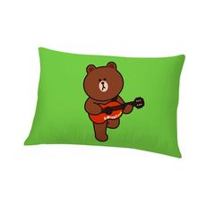 【享夢城堡】中枕63x45cm-LINEFRIENDS 熊大愛自拍-灰.綠