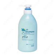 【日本花王】KAO merit 弱酸性無矽靈植物洗髮精480ml
