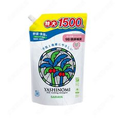 【SARAYA】YASHINOMI 無香料著色環保洗碗精補充包 1500ml