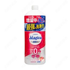 【日本LION】CHARMY Magica洗碗精補充罐-酵素PLUS 蜜桃香氛 740ml(增量品)