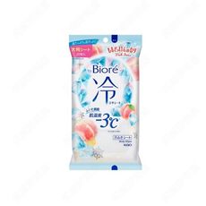 【日本花王】Biore 涼感濕巾 - 蜜桃香20枚入